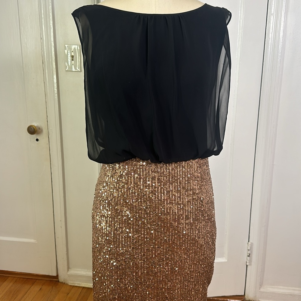 COPY - Calvin Klein Designer Sequin Gown with Split, Size 6